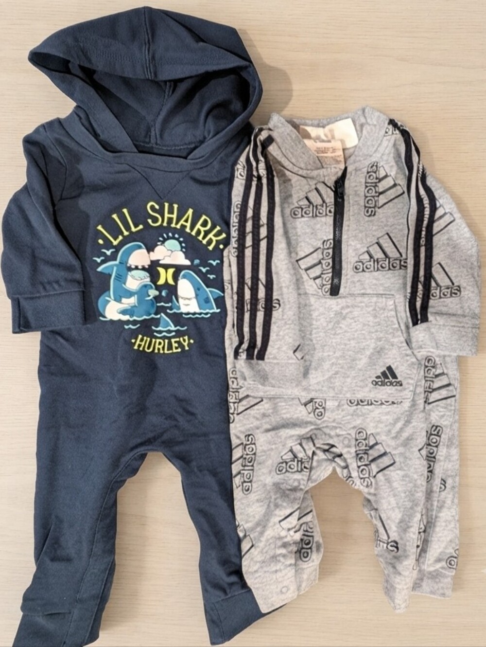 Hurley And Adidas 6M One Piece Outfits